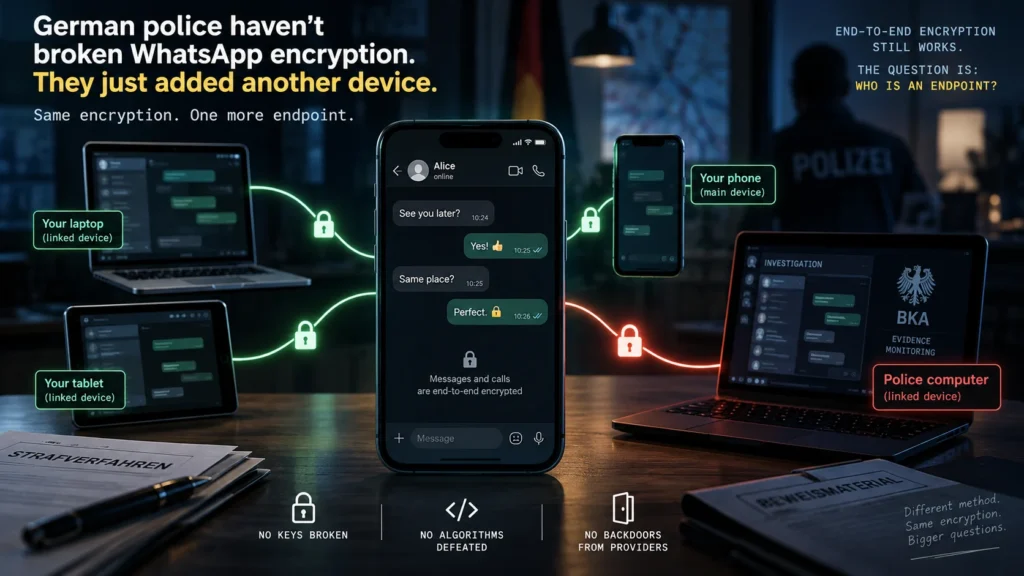 German police WhatsApp encryption